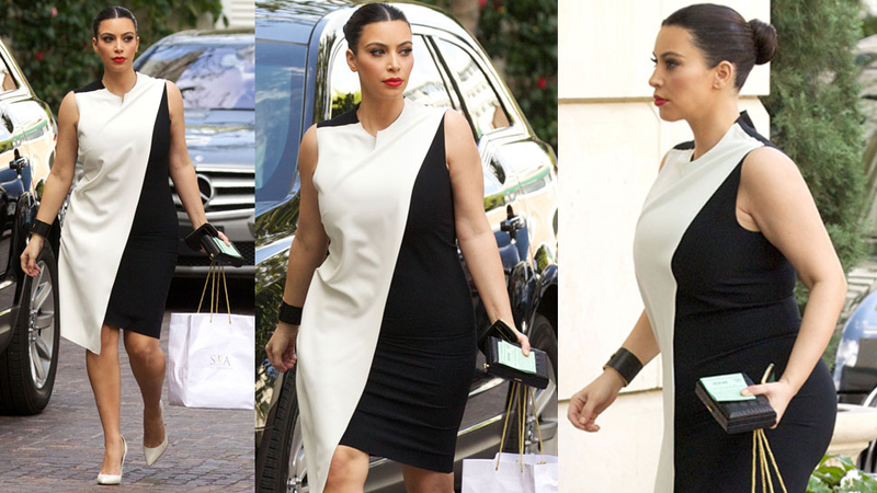 Illustration for article titled Kim Kardashian Has No Idea What to Wear in That Awkward Stage of Early Pregnancy